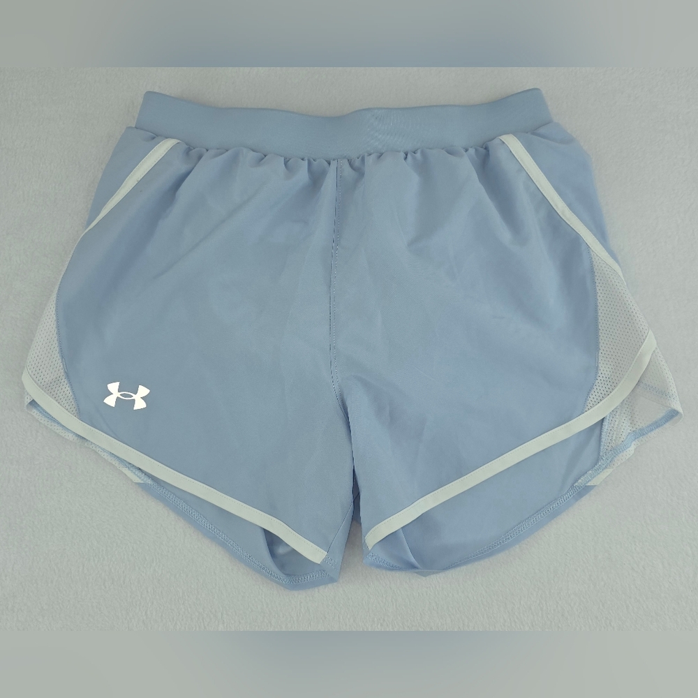 Under Armour Women’s Light Blue Athletic FlyBy 2.0 Running Shorts Size XS T-1874